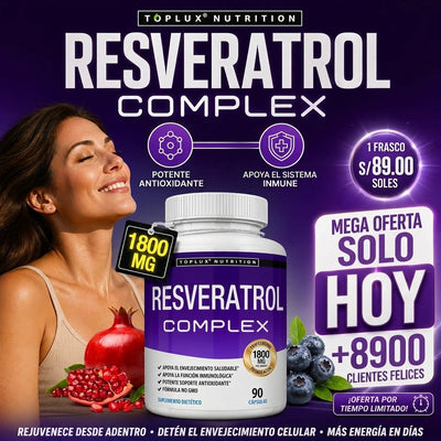RESVERATROL COMPLEX 90 CAPSULAS