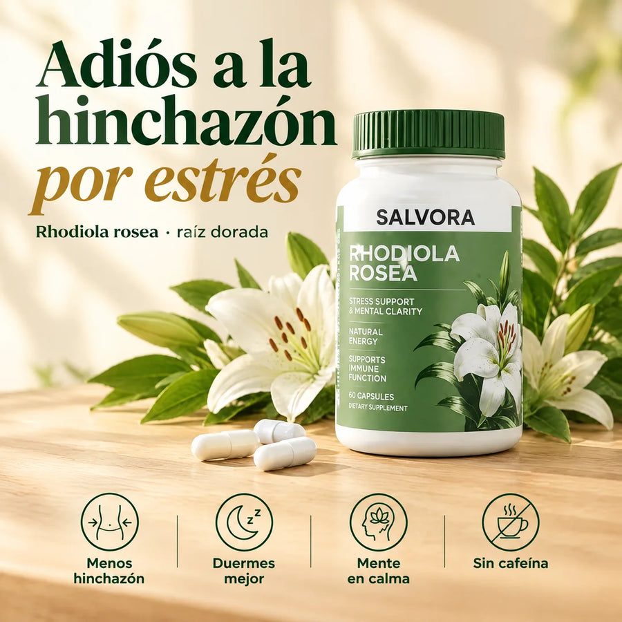SALVORA Rhodiola Rosea - Adiós a la hinchazón por estrés