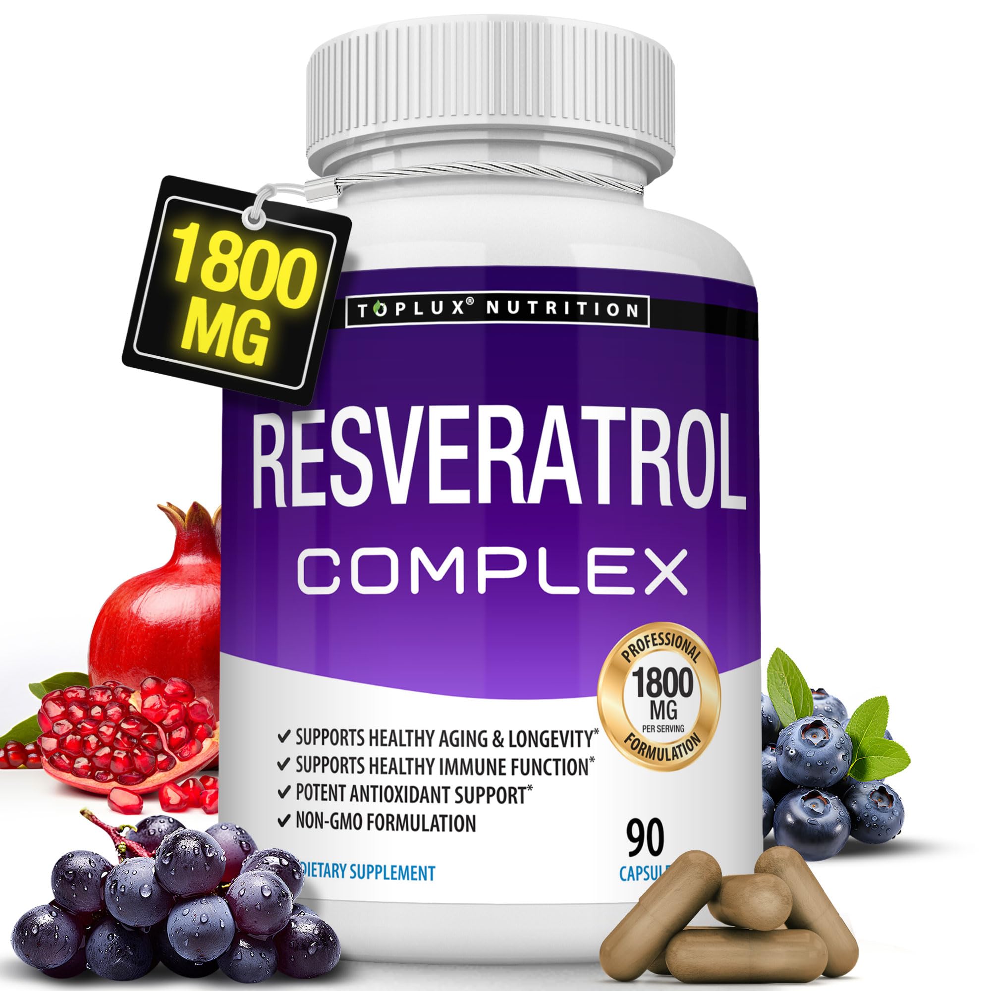 RESVERATROL COMPLEX 90 CAPSULAS