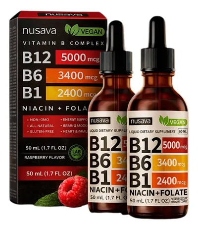 Vitamina B12 B6 B1 Complejo B Energía Cerebro Corazón