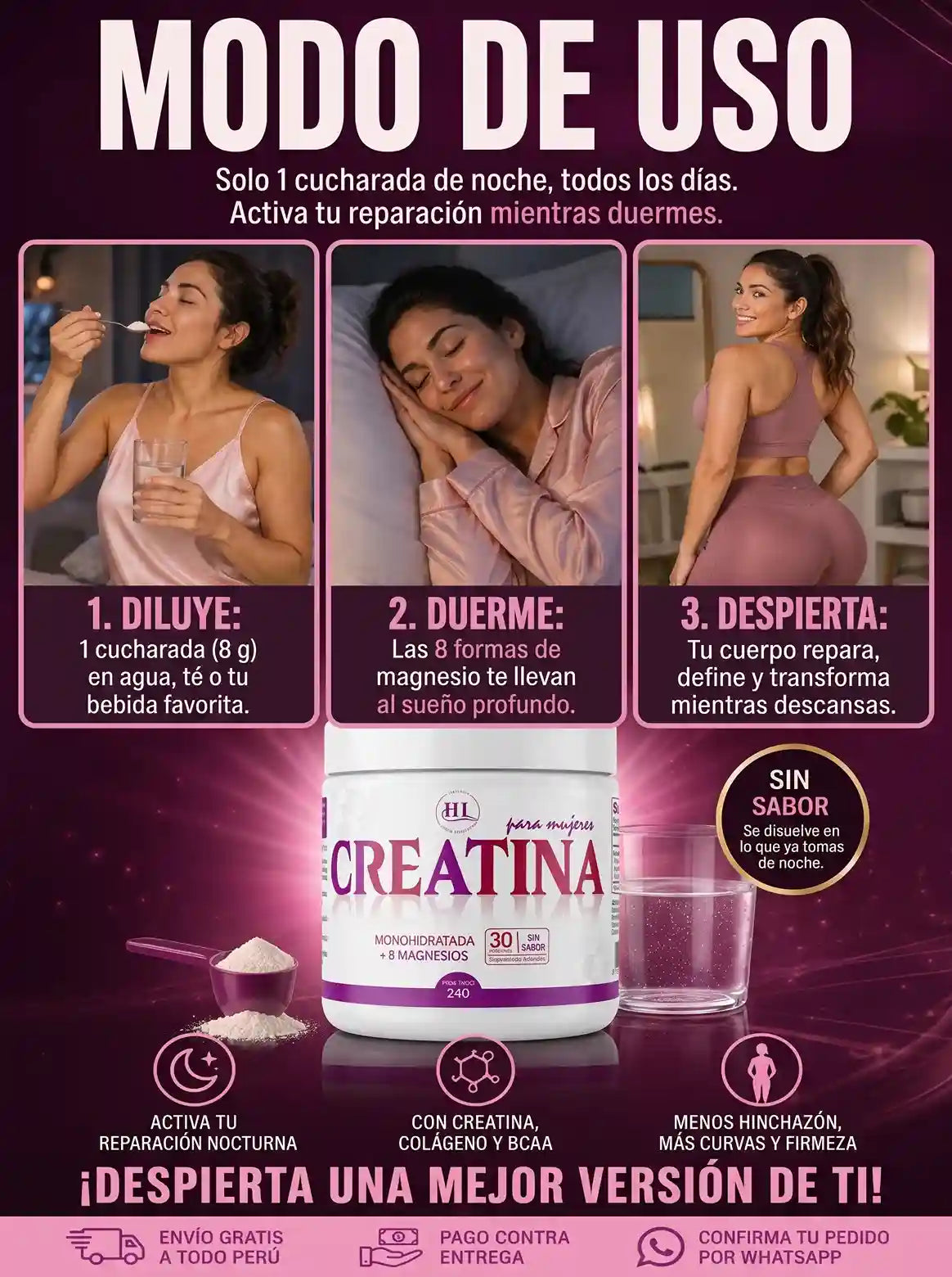 Modo de uso: diluye, duerme, despierta