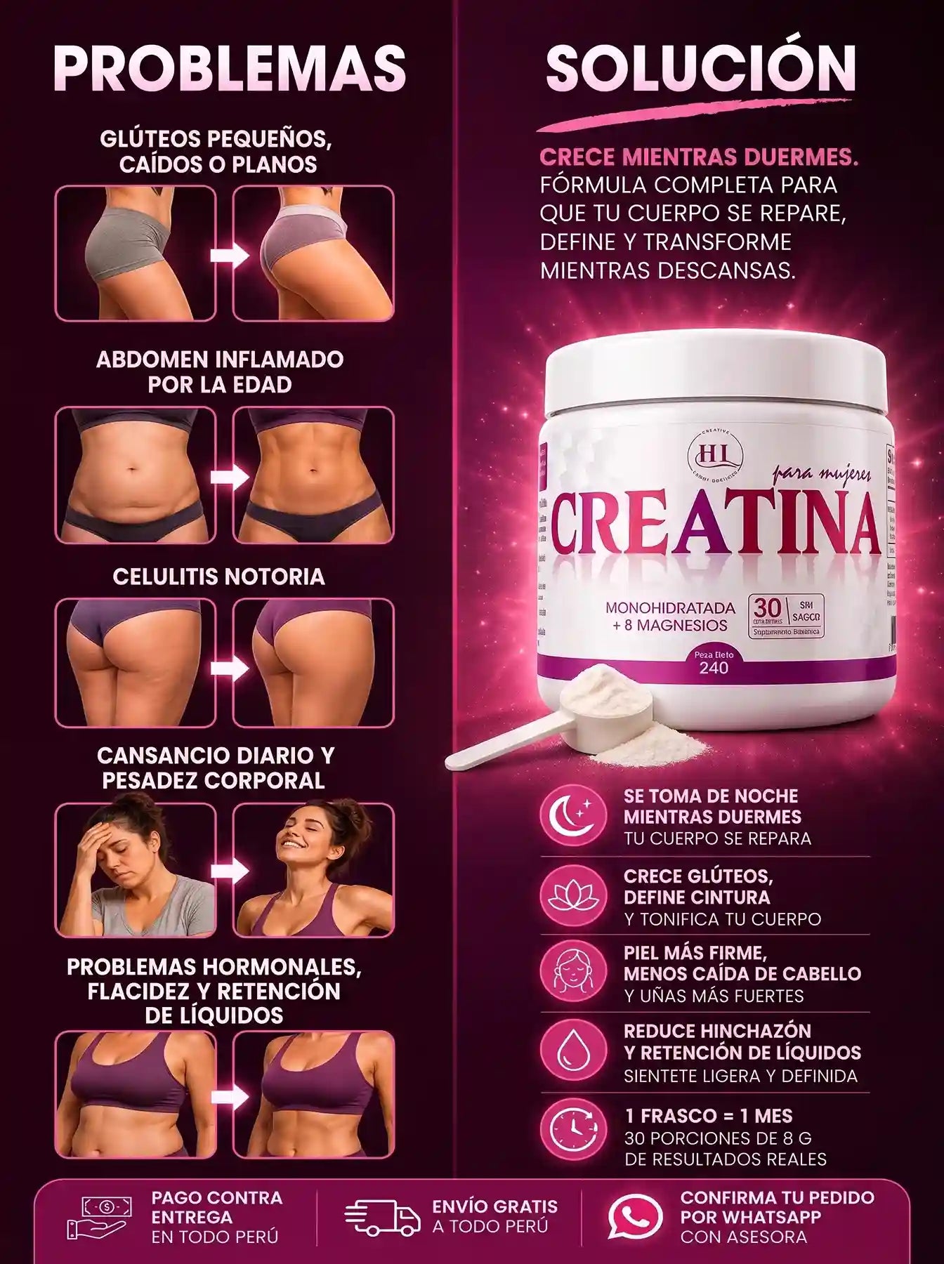 Problemas y solución — Creatina 11 en 1