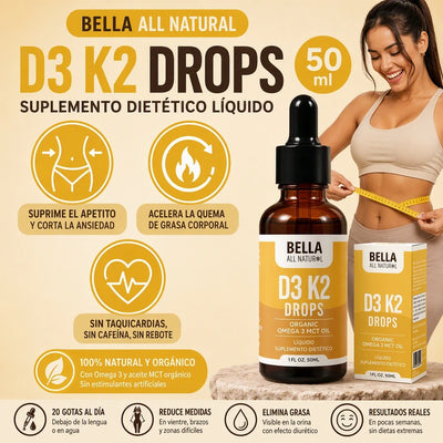 D3 K2 DROPS – GOTAS DE VITAMINA D3 + K2