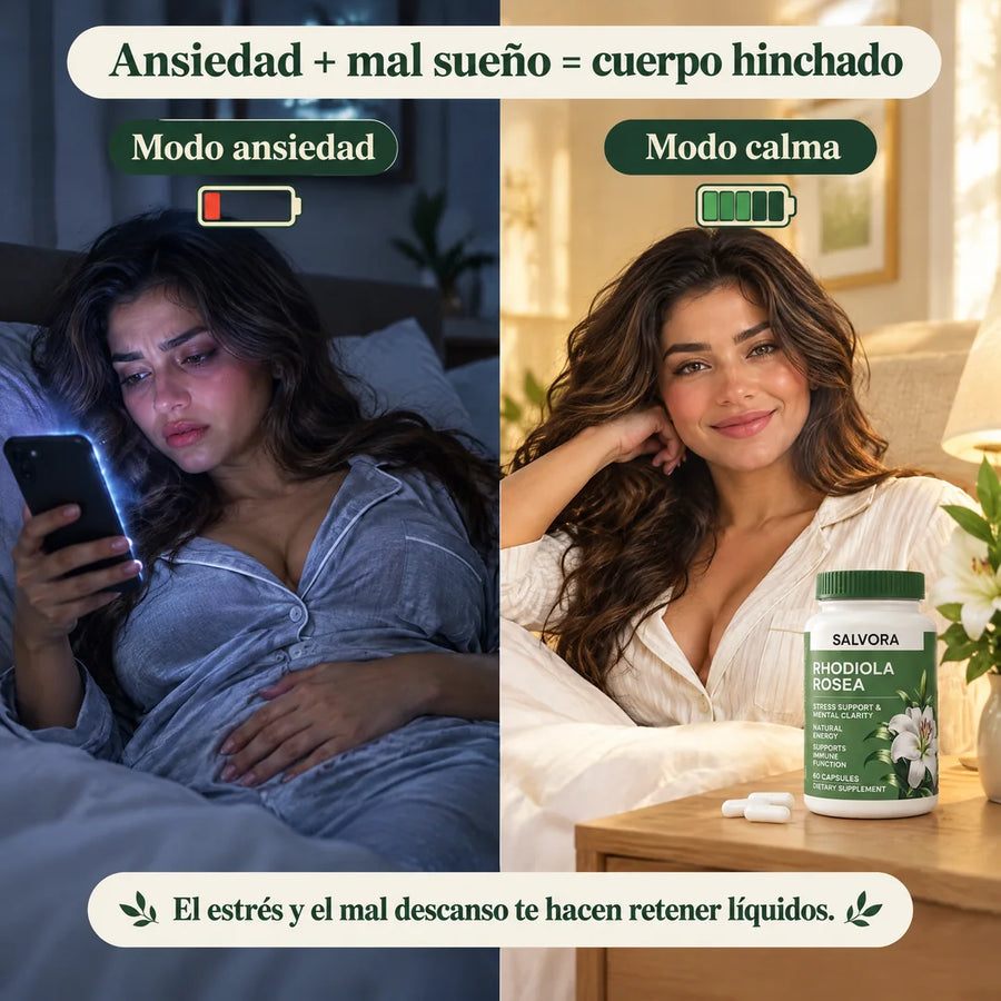 Ansiedad y mal sueño: cuerpo hinchado